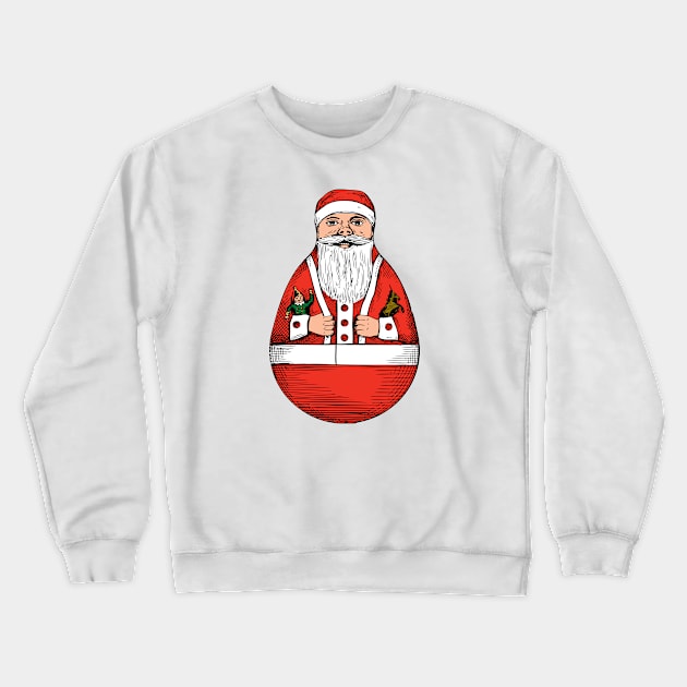 rolly polly Santa Crewneck Sweatshirt by Vanilla Susu